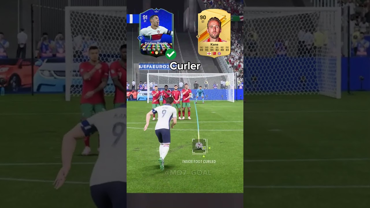 Ronaldo vs Kane Free Kick Challenge EURO 2024
