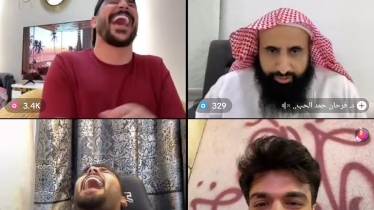 حسحس و محمود المكسيكي و الشيخ فرحان يقصف الجبهات محمود يحاول يرد ضحك فوول