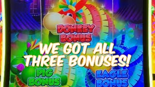 FIRST SPIN BONUS ON PIÑATA PAYS! We Popped All Three at Once for a Giant Win!