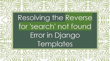 Resolving the Reverse for 