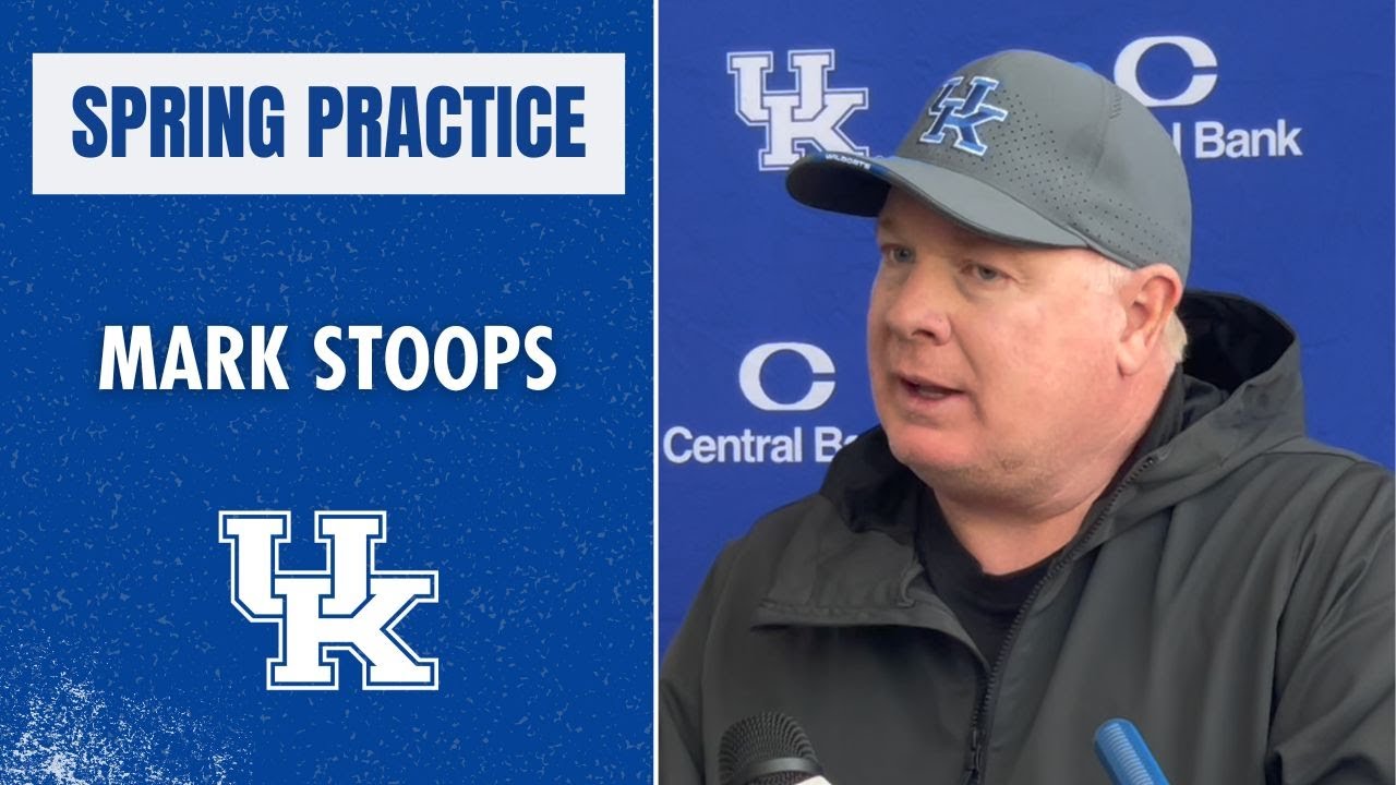 Mark Stoops provides spring practice updates | Kentucky football - YouTube