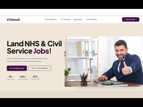 CVSense Apply Assist - AI Job Assistant video preview 2