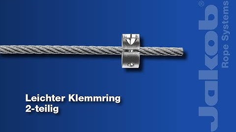 Jakob Rope Systems A1 Self Assembly | Leichter Klemmring 2-teilig