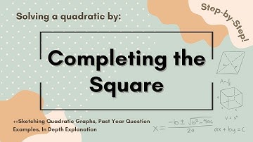 Completing the Square: Solving Quadratics and Sketching Graphs - IGCSE Maths and Add Maths Examples