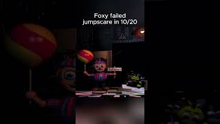 Foxy failed jumpscare in 10/20 #shorts #fnaf
