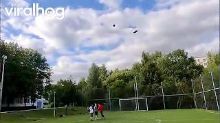 Accidently Hit a Bird With the Ball During Soccer Practice || ViralHog