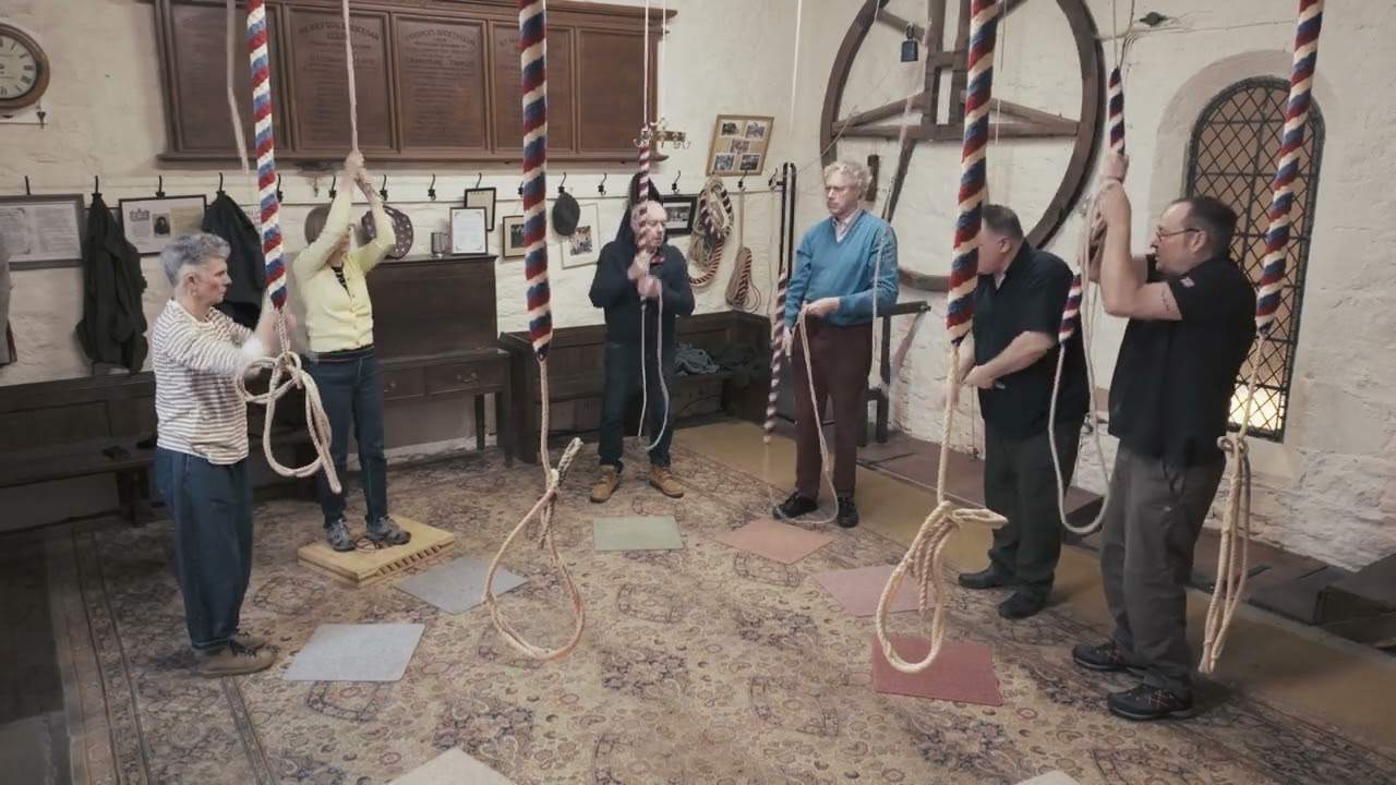 Bell Ringing at Clun, Shropshire (Back 6) - Grandsire Doubles