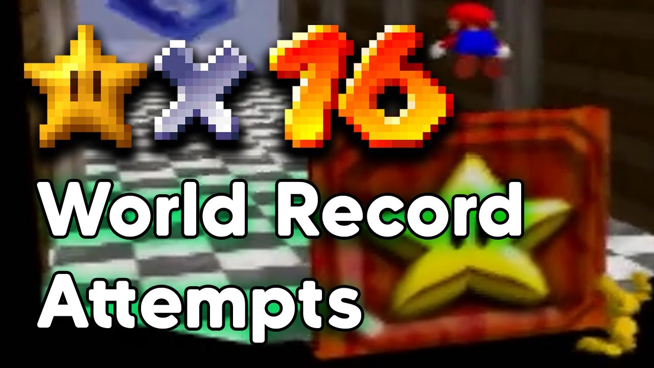 SM64 16 Star Speedrun Attempts for World Record (DAY 28)