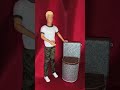 DIY Mini Barbie ✨ Building Bruno's Modern Bathroom: Full DIY Process | Naomie's Dollhouse 🛠️✨