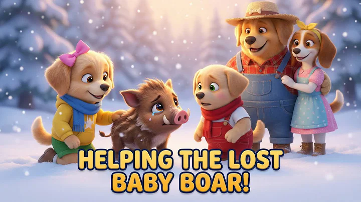 Ben Family Farm Snowy Adventure – Helping a Lost Baby Boar Home ❄️ Safe Animal Story for Kids