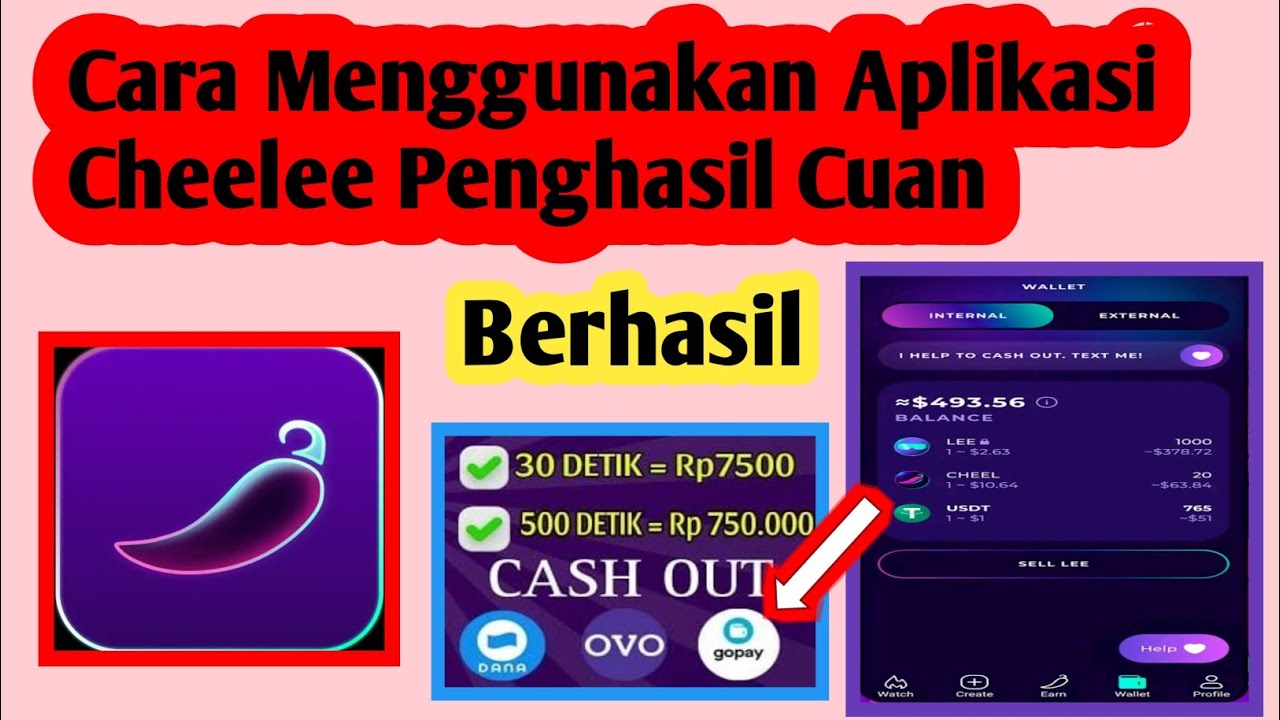 Cara Menggunakan Aplikasi Cheelee | Cara Dapat Uang Di Aplikasi Cheelee -  YouTube