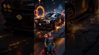 Superheroes TRANSFORMED into Dodge Challenger!💥 Marvel & DC Like Never Before! #Avengers #Shorts #dc