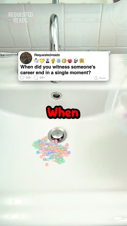 When did you witness someone's career end in a single moment?