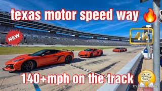 Celebrity C8 Corvette on the track over 140 mph Profile