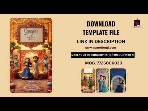 AI 25| 3D Wedding Invitation Full Video | AI 3D Invitation | 3D Invite