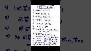 properties of vectors | vector important formula and tricks | revision #vectors