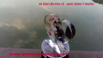 In ảnh lên pha lê trái tim