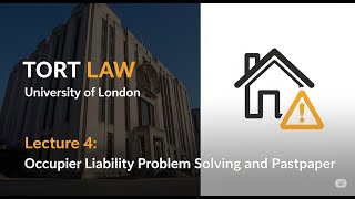Details Lecture 4: Mastering Occupiers' Liability – Problem Question Approach &  Analysis (Tort Law | UoL) Update