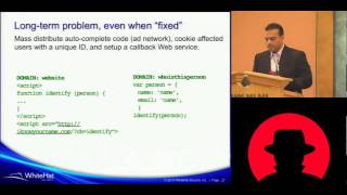 Black Hat USA 2010: Breaking Browsers: Hacking Auto-Complete 2/2