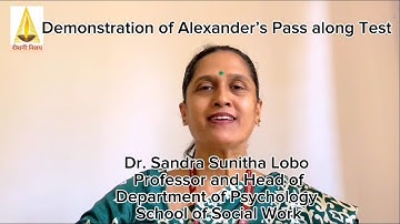 DEMONSTRATION OF ALEXANDER’S PASS ALONG TEST