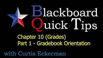 Blackboard in a Hurry [Chapter 10 Part 1] - Gradebook Orientation