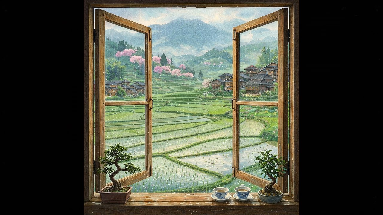 Rice Field Raining Sound !!!!!