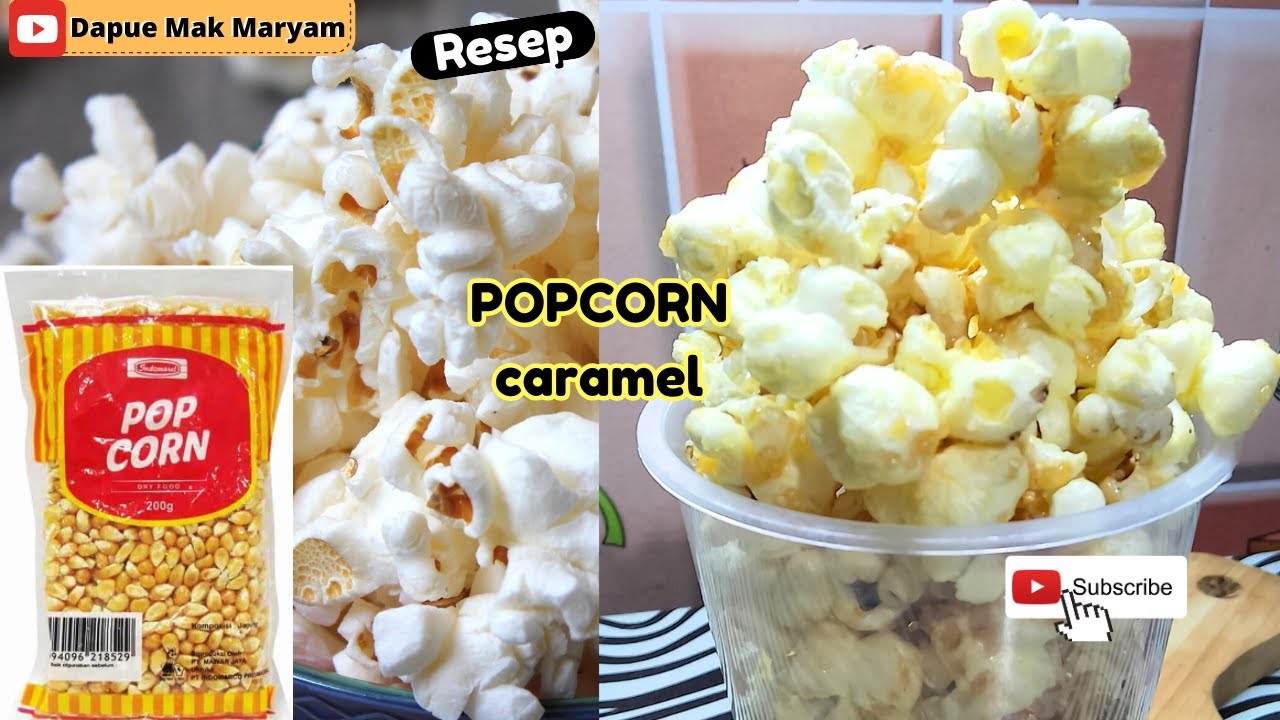 Cara Membuat Popcorn Caramel Mudah dan Anti GOSONG YouTube