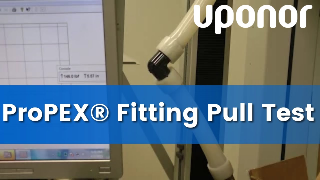Uponor 2" ProPEX Fitting Pull Test YouTube