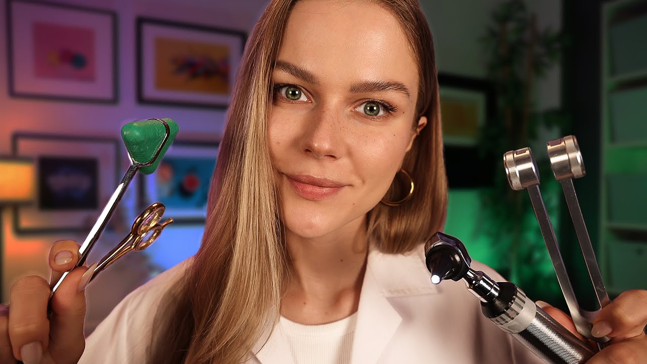 ASMR Most Relaxing RP's (TSA Pat Down, Ear Measuring, Cranial Nerve ...