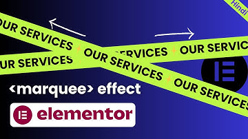 Auto Scrolling Text in Elementor – Modern Infinite Marquee with Text & Images | WordPress Tutorial