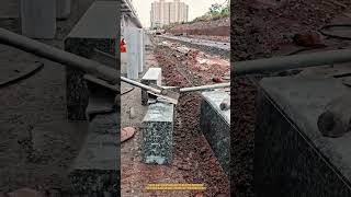 This Concrete Curb Lifting Tool Installs 80KG Blocks 3X Faster #tools #construction #machine