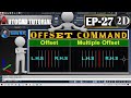 #27 AutoCAD Tutorial Offset Command In Hindi
