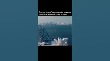 Why German Spectrum Rocket Explodes Seconds After Launch ? shocking footage #shorts #fyp