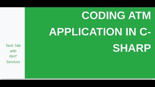How To Code an ATM Application In C# | C# Programming Tutorial screenshot 3