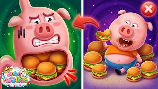 Bebé Wolfoo | ¡Ay, mi pancita duele! | Dibujos animados para niños