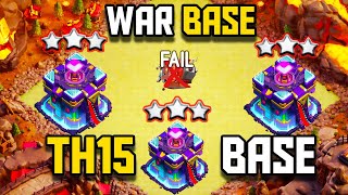 TOP 10 TH15 War Base With Link | Best TH15 War BASE Anti 1 Star | Th15 CWL BASE - Clash of Clans