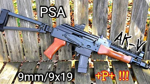 PSA Palmetto State Armory AK-V 9mm 9x19 Review & Shoot
