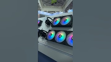 New Fans and AIO CPU Coolers from Thermaltake we saw at #computex2024 !!  #gaming #pcbuild #pcmr