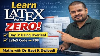 Overleaf Tutorial for Beginner | Online LaTeX Editor | Create LaTeX Document | LaTeX Course Day 3
