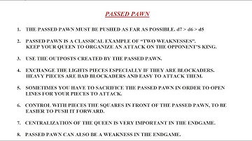 98. Passed pawn - Introduction and Guidelines