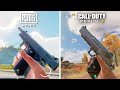 Call of Duty Mobile VS Pubg Mobile - Weapon sound & Animation Comparison