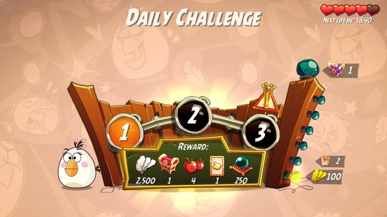 DC 4-5-6 Rooms - No Red,Blues,Chuck,Matilda - Daily Challenge, Angry Birds 2