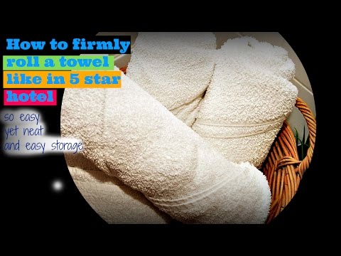 Video: Hvordan Foldes Håndklædet Kompakt? 26 Fotos Sådan Foldes Et Håndklæde I Skabet? Hvordan Ruller Man Den Ind I En Kuffertrulle? Ordninger Med Smukke Figurer