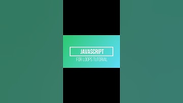 JavaScript Tutorial 2021 [For Loops]  #Shorts #trending #YoutubeShorts