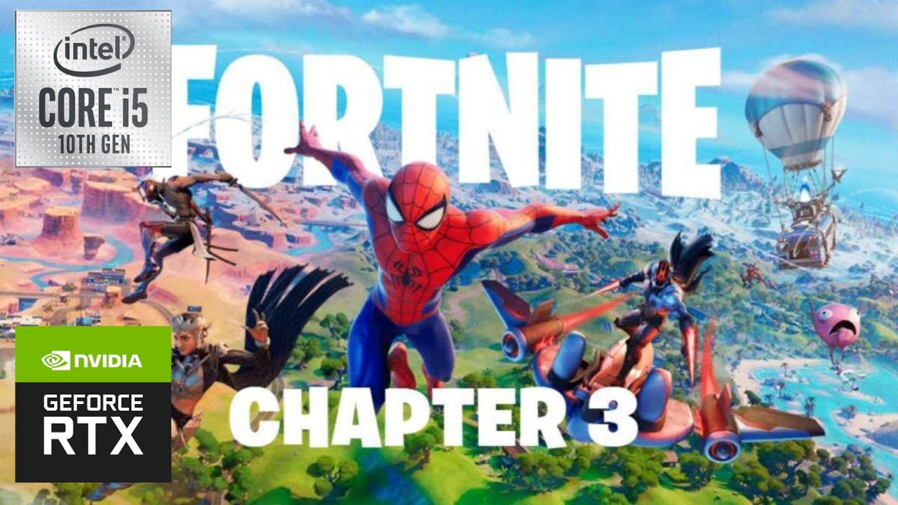Fortnite CHAPTER 3 - i5 10400f + RTX 3060 Ti - EPIC settings,  RTX OFF, DLSS Performance - 1440p