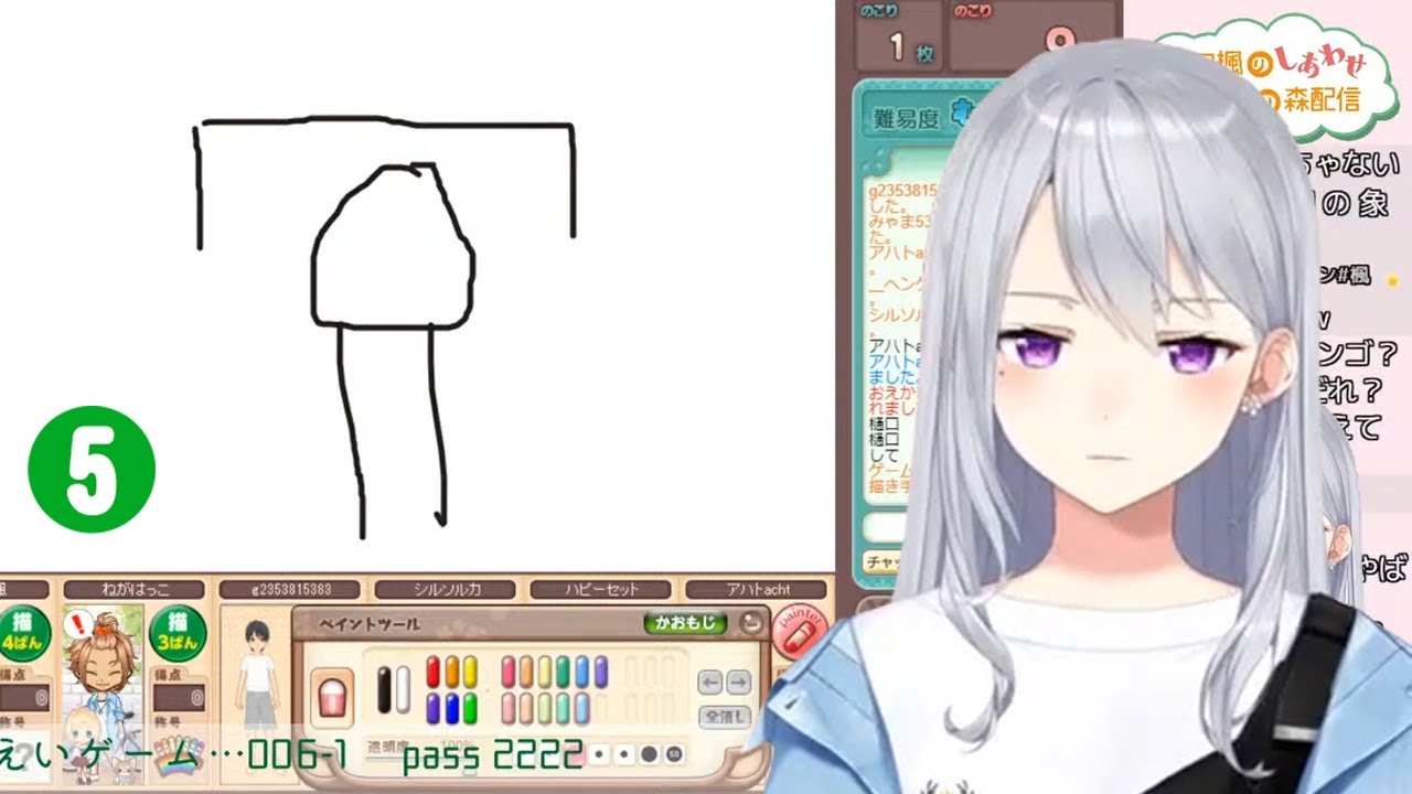 5番の絵でコメント欄がざわつく樋口楓のお絵描きリレー