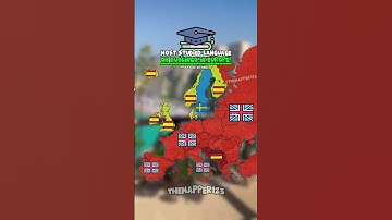 most studied language on #duolingo❗🎖️👑🌍#geography #ranking #map #country #europe #flag #usa