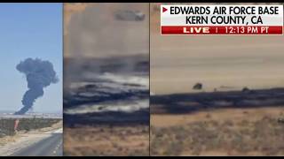 'Huge Plume of Smoke': B-52 Bomber Crashes After Takeoff from Edwards Air Force Base In California