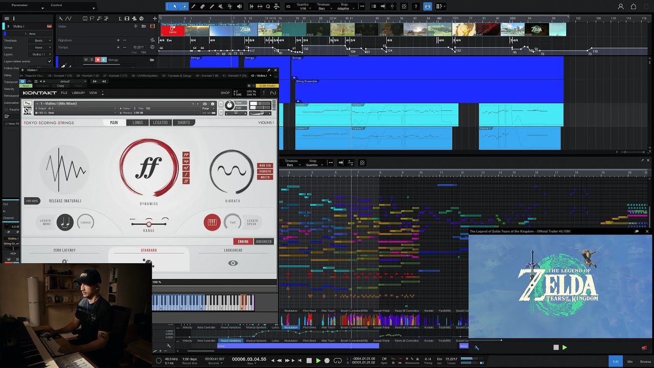 Tears of the Kingdom Trailer #3 - MIDI Mockup (virtual orchestra)