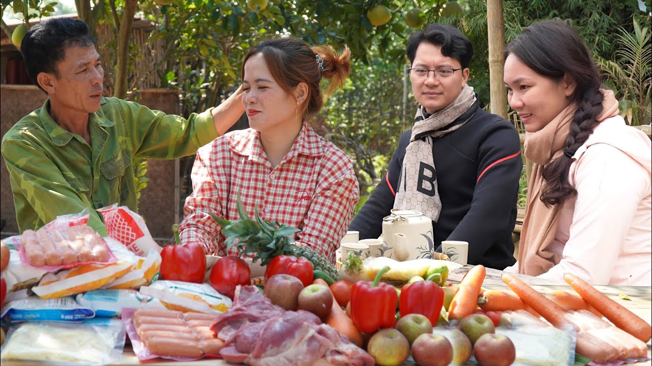 Dedicated Pizza Making Instructions for Poor Children in the Village - Warm Human Love!